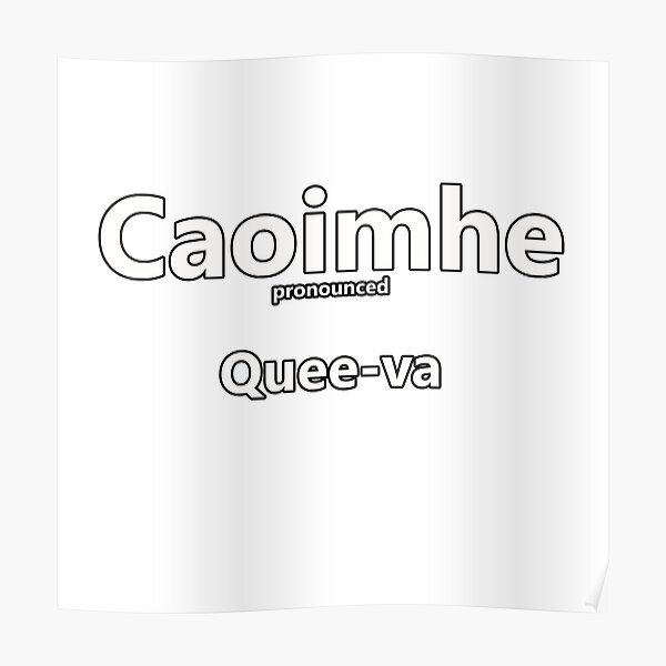 Irish name posters redbubble