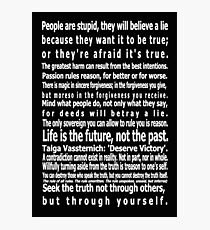 The Wizards Rules Photographic Print