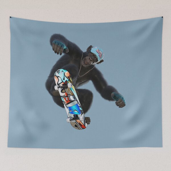 Item preview, Monkey Skateboarder designed and sold by vonHobo.