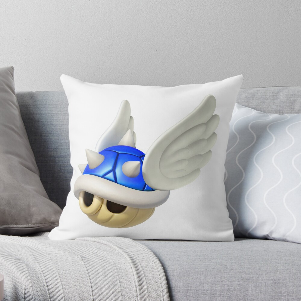 mario blue shell pillow