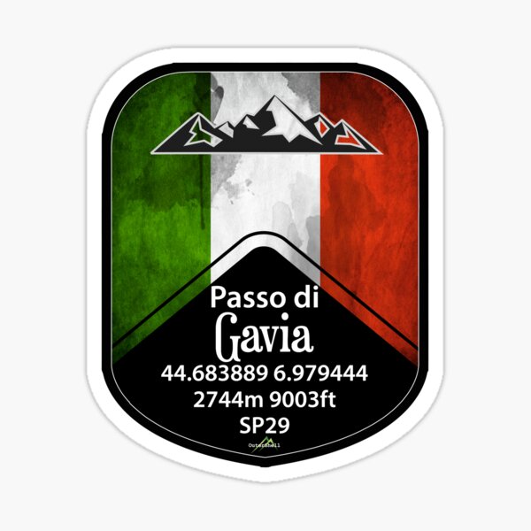 Passo di Gavia Italy Aufkleber & T-Shirt Sticker