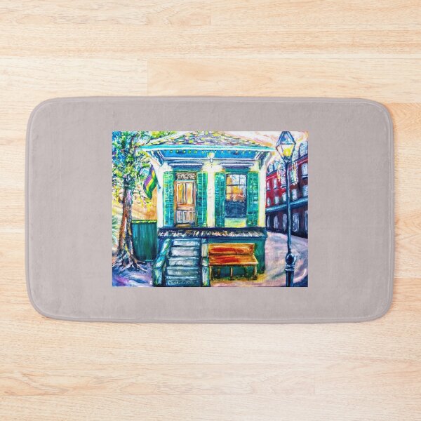 Item preview, Beads and a Shotgun, Shotgun House, NOLA, New Orleans Architecture, Creole, Mardi Gras, City Streets, Bead Tree, Street Lamp designed and sold by LouisianaLady.
