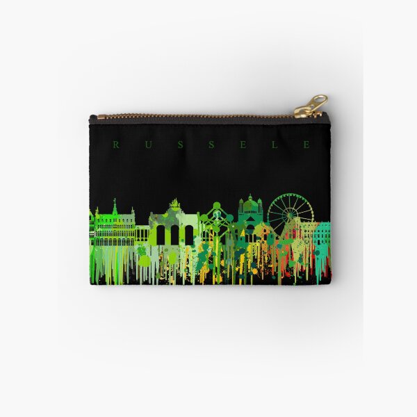 Item preview, Brussels Skyline -green on black- designed and sold by Evangelos Kofinakos.