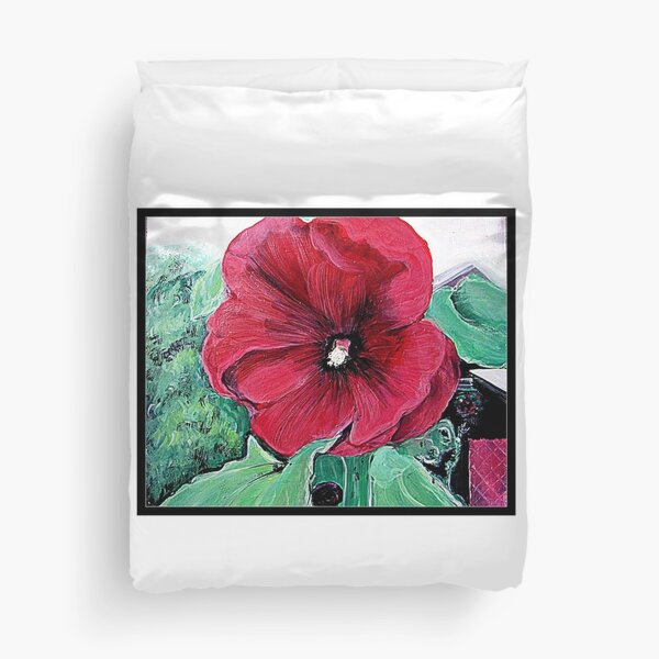 Holly Hock Duvet Cover