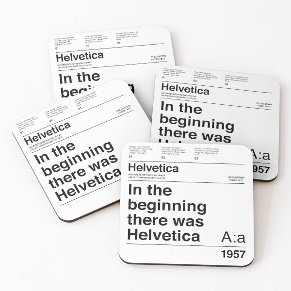 Item preview, Helvetica Typography Font Design: In The Beginning There Was Helvetica designed and sold by paperpark.