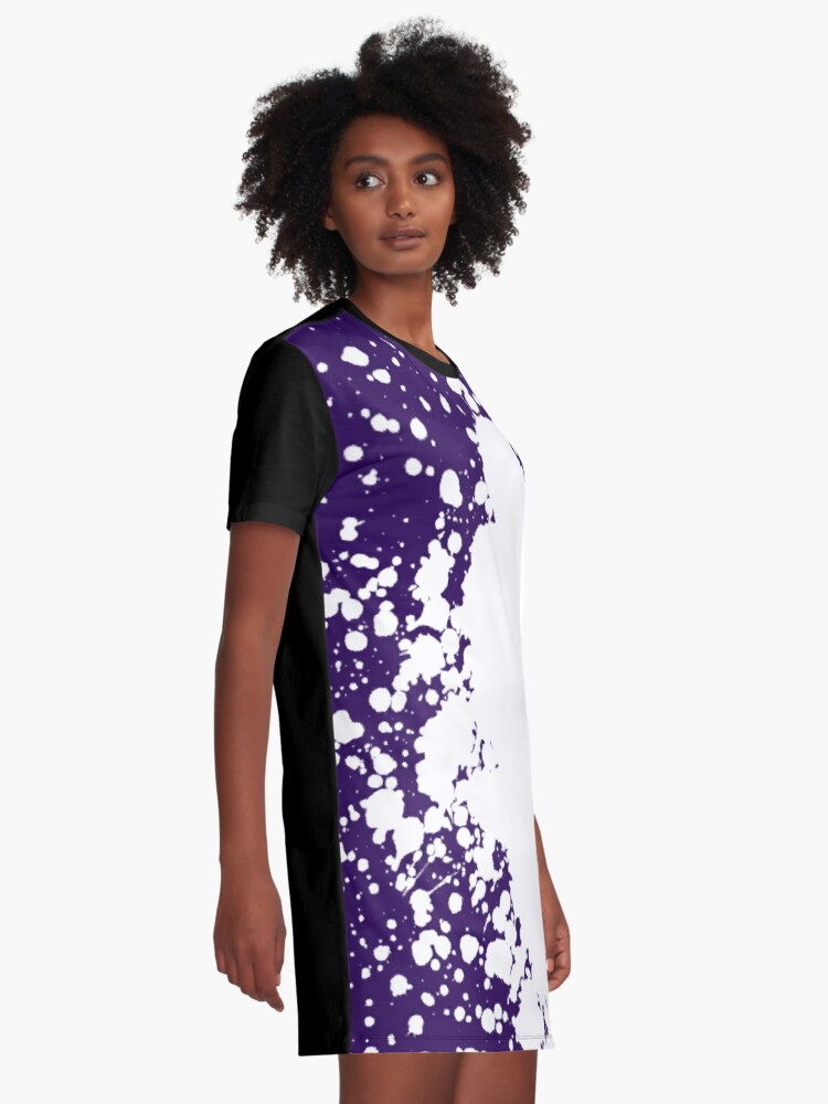 dark purple t shirt dress