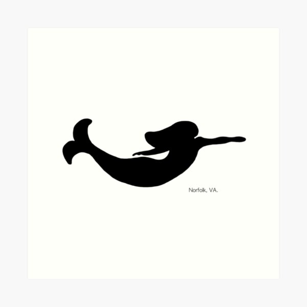 Norfolk Mermaid Art Print