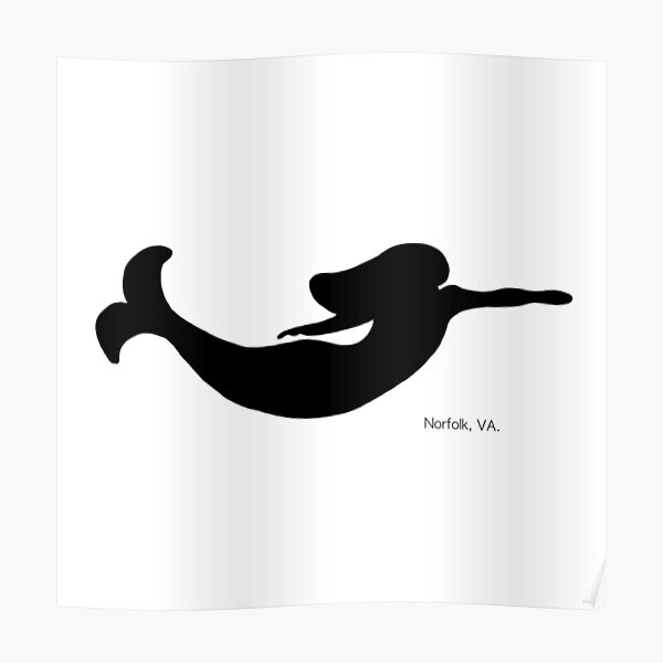 Norfolk Mermaid Poster For Sale By Mataylor513 Redbubble