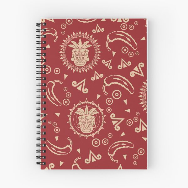 Item preview, Mexican themed Aztec pattern with chillies and mask designed and sold by Gerald Waters.