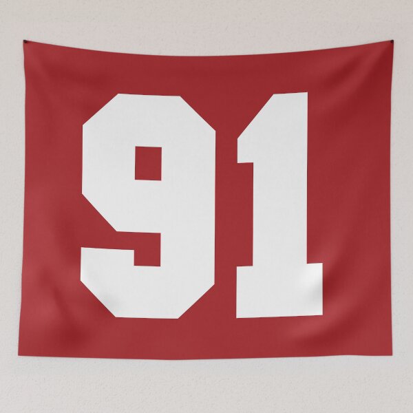 Item preview, 91 Jersey Number Ninety One designed and sold by elhefe.