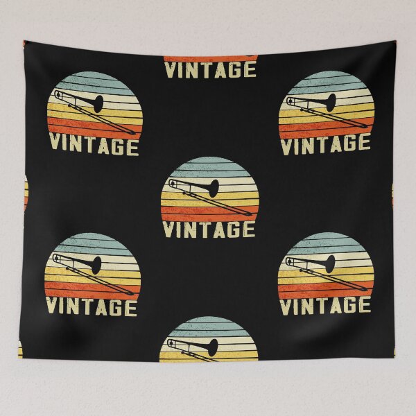 Item preview, Trombone Vintage Musical Instrument Retro, Music designed and sold by danyc88.