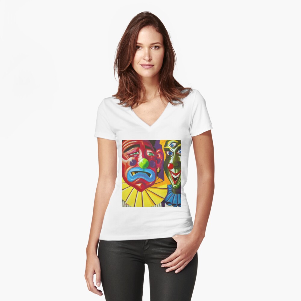 Item preview, Fitted V-Neck T-Shirt designed and sold by RetinalKandy.
