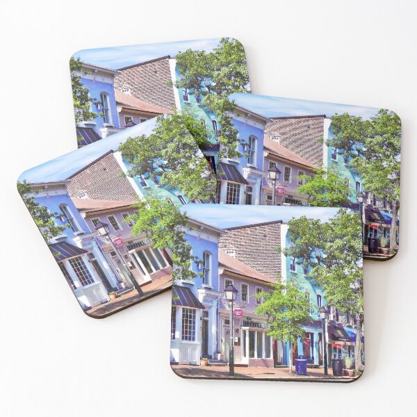 Item preview, Alexandria VA - Blue Buildings on King Street designed and sold by Susan Savad.