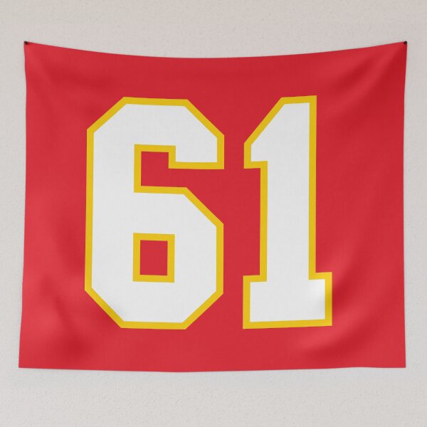 Item preview, Sixty one White Jersey Number 61 designed and sold by elhefe.