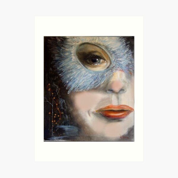 Carnival with a cold Kunstdruck
