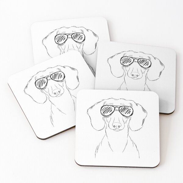 Item preview, Dibujo de gafas de sol con Dachshund designed and sold by MillerDesigns.