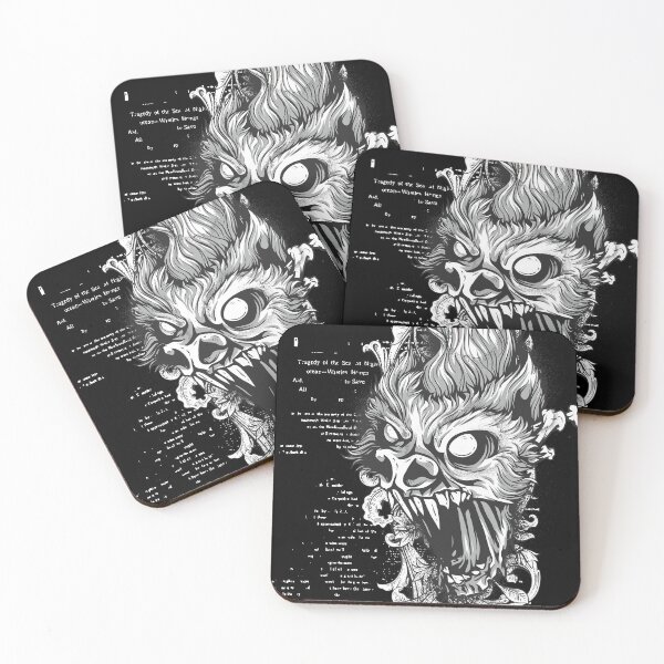 Item preview, A flaming monster head - Gothic style designed and sold by TinoThreads.