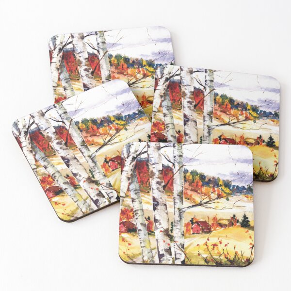Item preview, "Autumn Birches" designed and sold by thedocandcat.