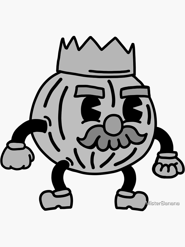 "Vintage Onion King" Sticker for Sale by MisterBanana Redbubble