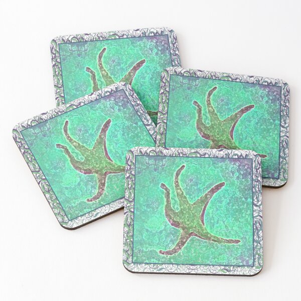 Item preview, Starfish Pattern in Greens designed and sold by WatersEdgeGal.