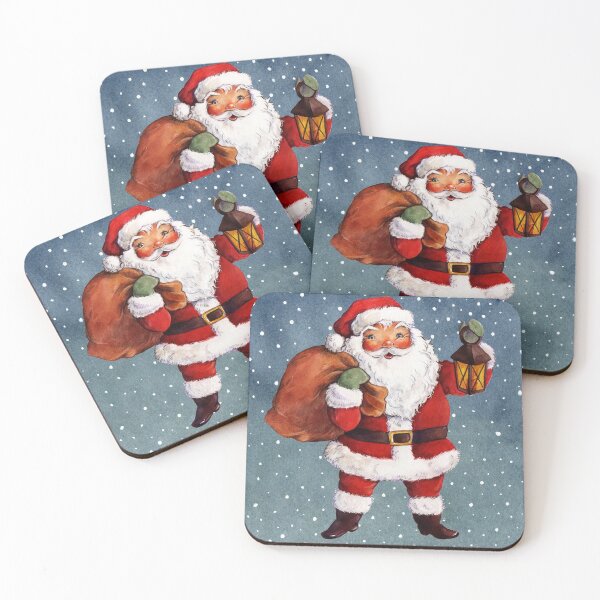 Item preview, Watercolor Santa with Lantern designed and sold by blayzeink.