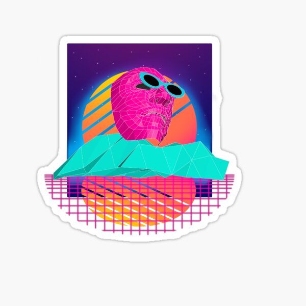 SmallWrld Vaporwave (without quote) Sticker