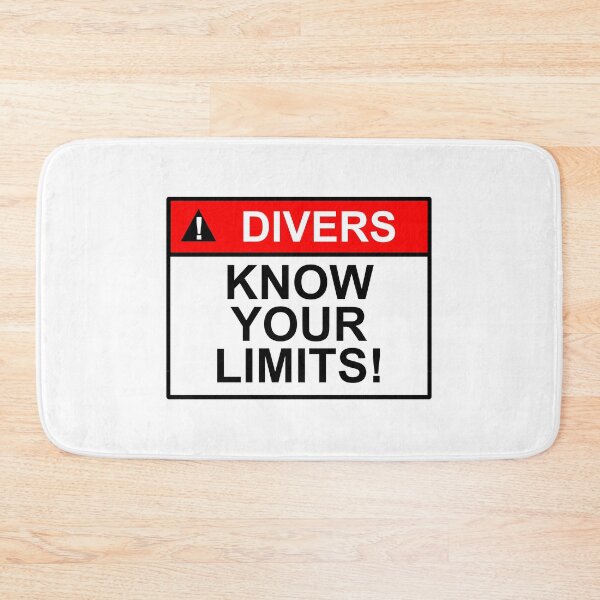 Item preview, Fun,  Divers Know Your Limits! Sign Design designed and sold by SumoShark.