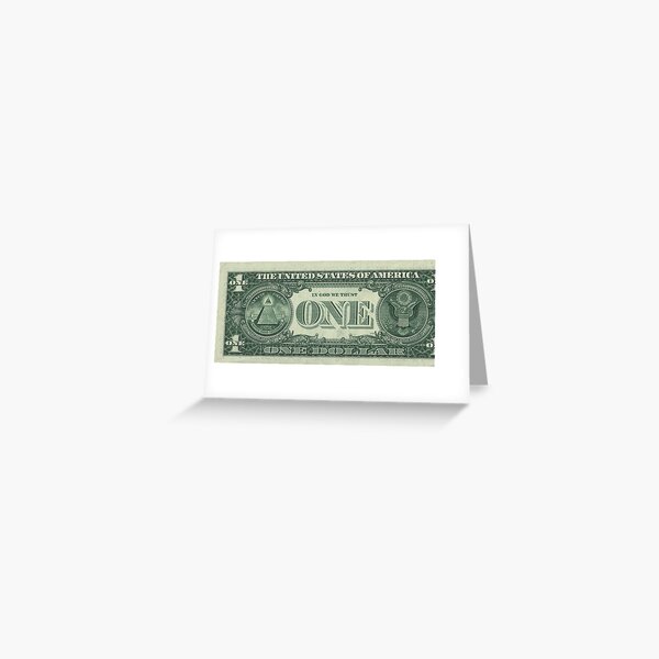 Dollar Bill Greeting Cards | Redbubble