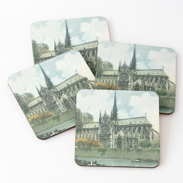 Item preview, Vintage Notre Dame Lithoprint Artwork designed and sold by FuzzyHoney.