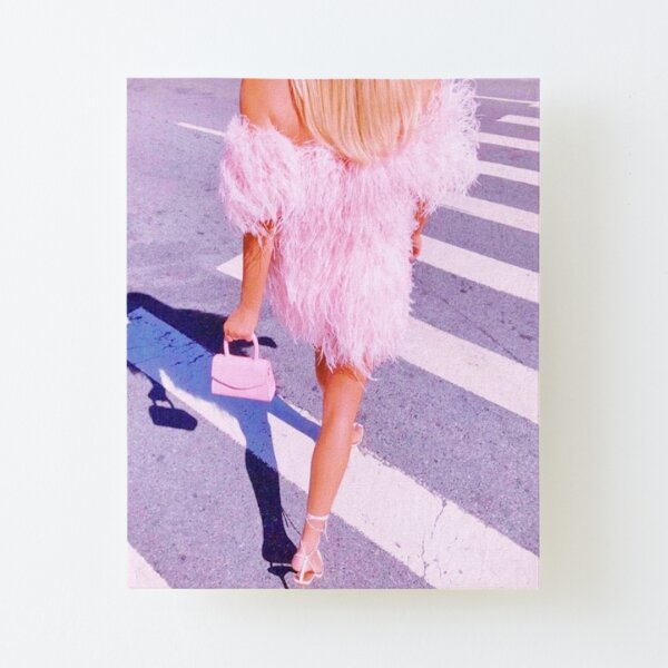 PRETTY IN PINK Canvas Mounted Print