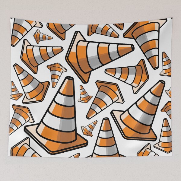 Item preview, Traffic Cone - Orange and White Pattern designed and sold by TswizzleEG.