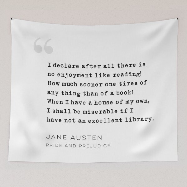 Item preview, Jane Austen Quote from Pride and Prejudice designed and sold by wisemagpie.
