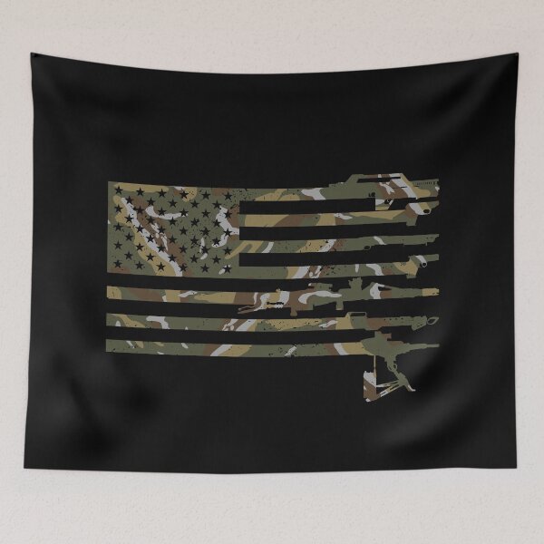 Item preview, US Flag - USCM Arms - USCM Camo designed and sold by CCCDesign.