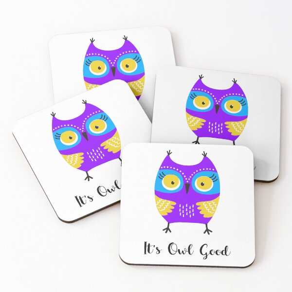 Item preview, Cute Owl - It's Owl Good - It's All Good designed and sold by SeaAndLight.