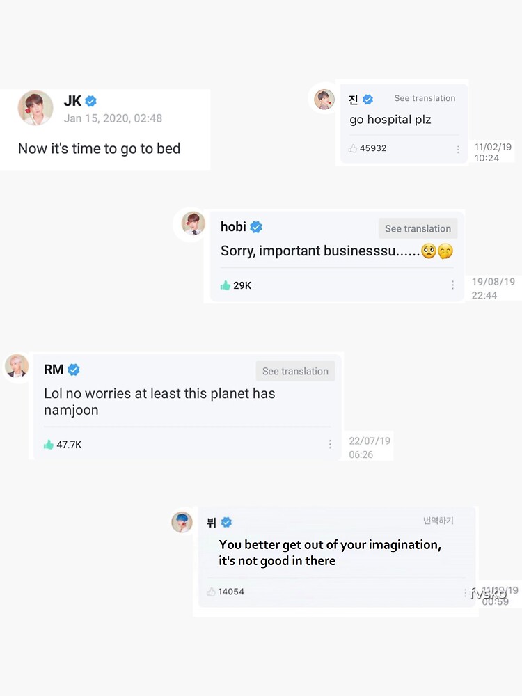 BTS Weverse Sticker Package by fvsko