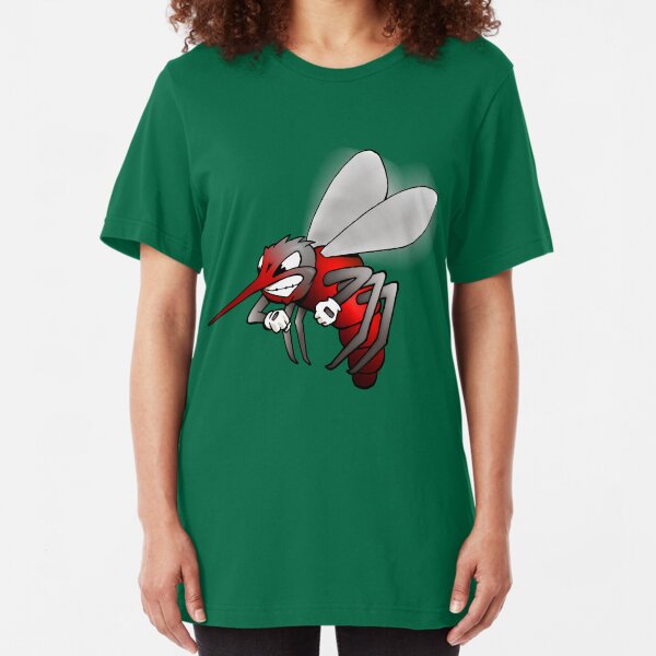 "Fighting Skeeter" cartoon Slim Fit T-Shirt