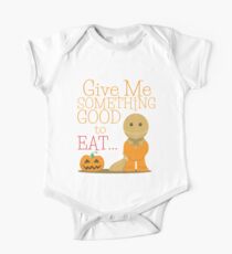 Gib mir etwas Gutes zum Essen Baby Body Kurzarm