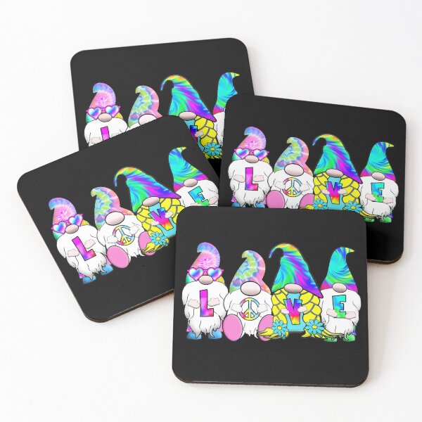 Item preview, Hippie Love Gnomes Tie Dye Hat Retro Peace Groovy designed and sold by funnytshirtemp.