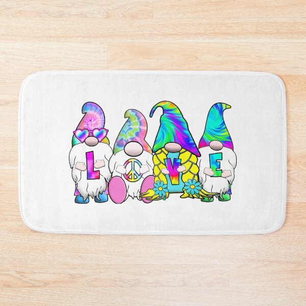 Item preview, Hippie Love Gnomes Tie Dye Hat Retro Peace Groovy designed and sold by funnytshirtemp.