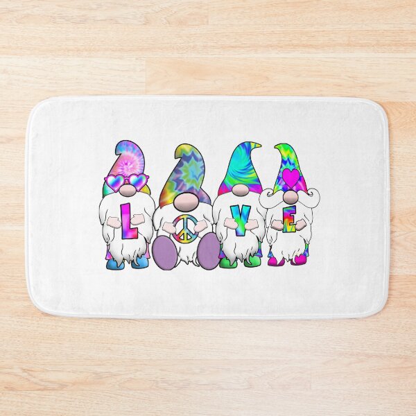 Item preview, Hippie Love Gnomes Tie Dye Hat Retro Peace Groovy designed and sold by funnytshirtemp.