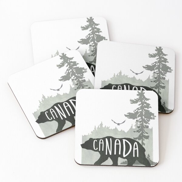 Item preview, CANADA BEAR WATERCOLOR GRAPHIC designed and sold by edgeofthesand.