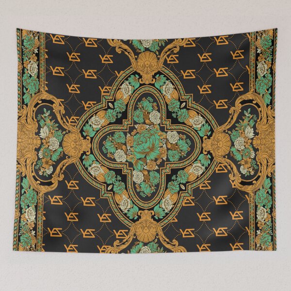 Item preview, All Over Print Luxury Lush Baroque Fluorescent Ornament designed and sold by yez.