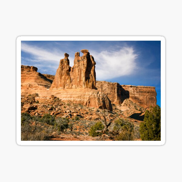 Three Gossips Arches National Park Moab Utah Sticker