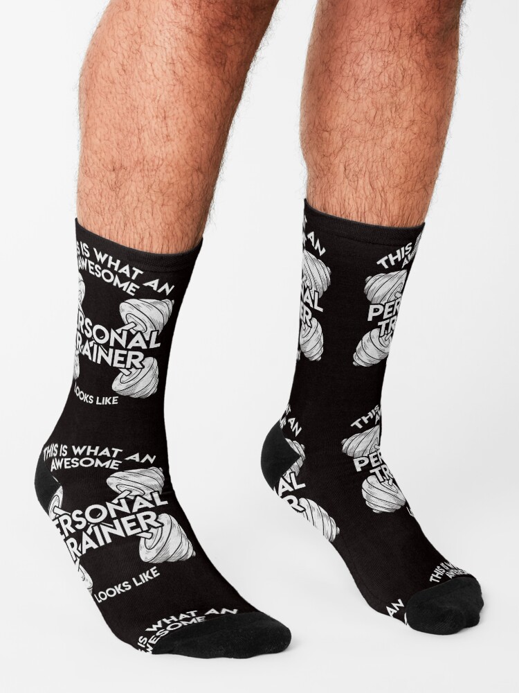 "Personal Trainer Gym Coach Workout Awesome" Socks for Sale by FY83 Redbubble