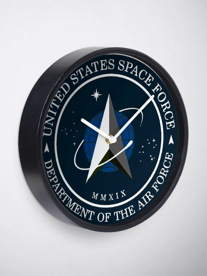 Space Force Insignia, From Official USSF Seal, Logo | Clock