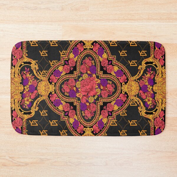 Item preview, All Over Print Luxury Rose Baroque Fluorescent Ornament designed and sold by yez.