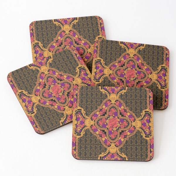 Item preview, All Over Print Luxury Rose Vintage Fluorescent Ornament designed and sold by yez.