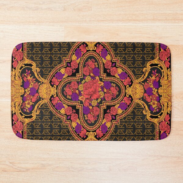 Item preview, All Over Print Luxury Rose Vintage Fluorescent Ornament designed and sold by yez.