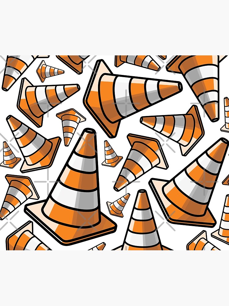 Traffic Cone - Orange and White by TswizzleEG