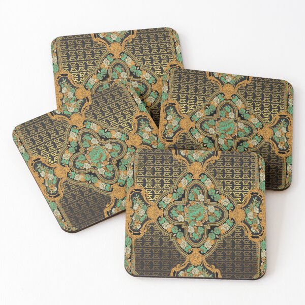 Item preview, All Over Print Luxury Lush Vintage Fluorescent Ornament  designed and sold by yez.